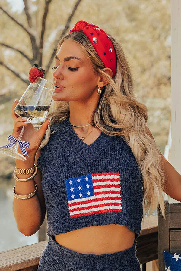 Dreaming In Stars And Stripes Embellished Headband sold by Impressions product image thumbnail 2