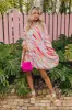 Sorbet Summer Mini Dress in Pink sold by Impressions