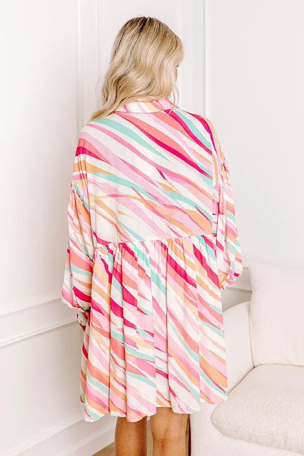 Sorbet Summer Mini Dress in Pink sold by Impressions product image thumbnail 3