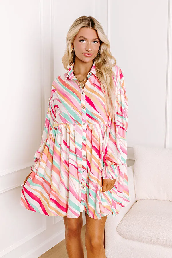 Sorbet Summer Mini Dress in Pink sold by Impressions