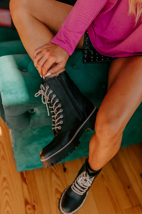 The Willow Faux Leather Combat Boot sold by Impressions product image thumbnail 3