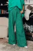 The Prescott High Waist Tweed Pants in Green sold by Impressions