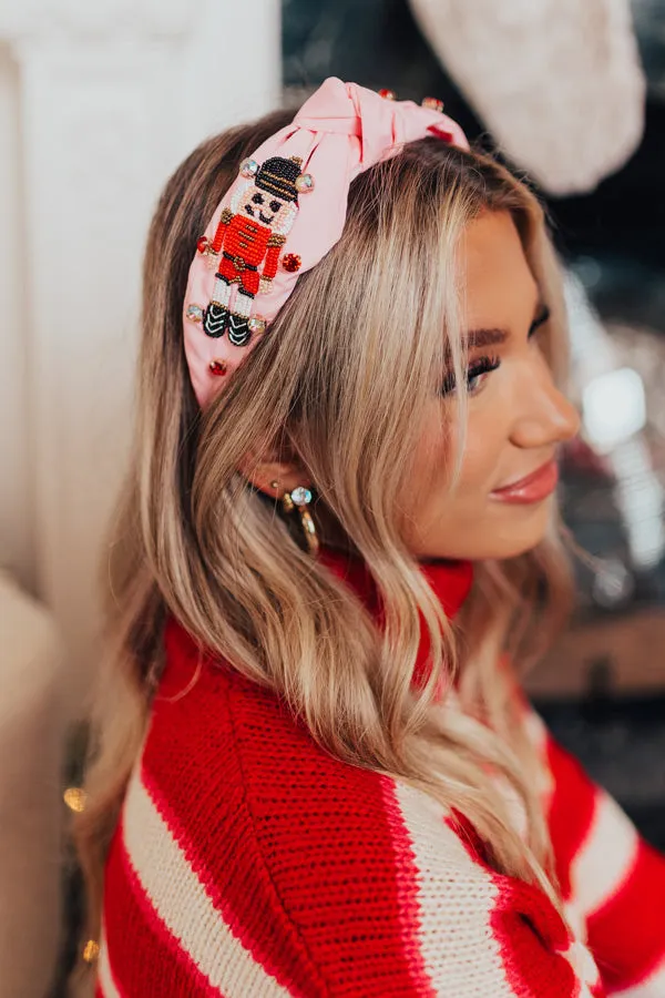 The Nutcracker Beaded Headband in Pink sold by Impressions