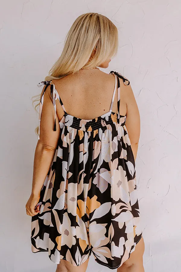 Bloom With A View Romper In Black Curves sold by Impressions product image thumbnail 4