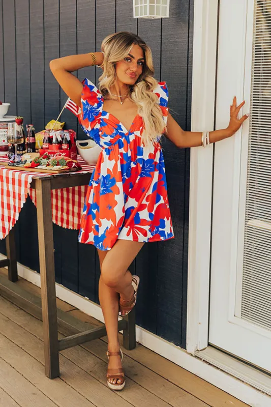 Patio Party Floral Romper sold by Impressions