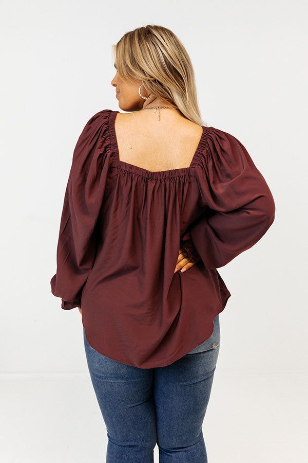 Signature Move Shift Top In Merlot Curves sold by Impressions product image thumbnail 2