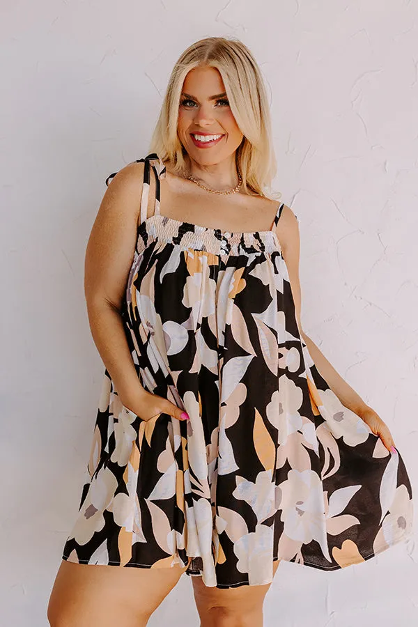 Bloom With A View Romper In Black Curves sold by Impressions product image thumbnail 5