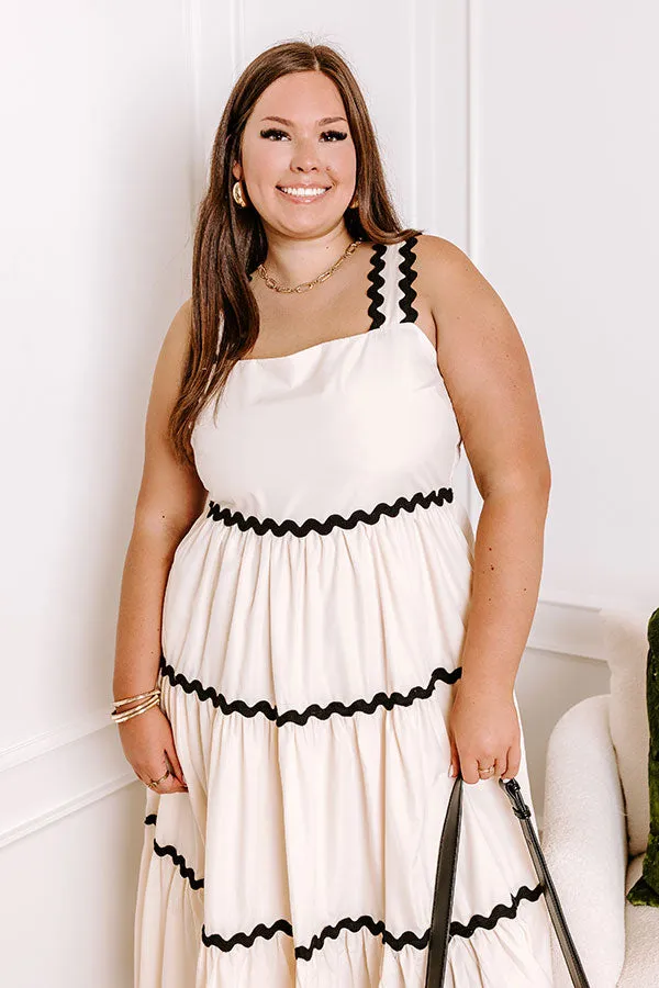 Patio Party Tiered Midi in French Vanilla Curves sold by Impressions product image thumbnail 2