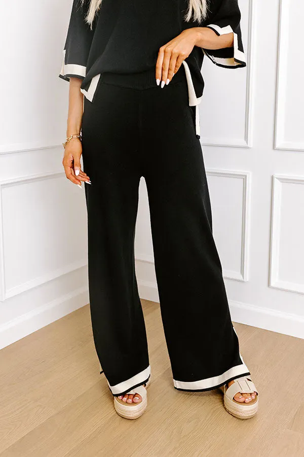 Uptown Cafe High Waist Knit Pants in Black sold by Impressions product image thumbnail 2