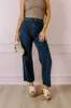 The Adriana High Waist Wide Leg Jean in Dark Wash sold by Impressions