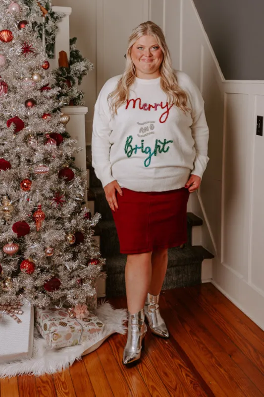Merry And Bright Tinsel Sweater Curves sold by Impressions