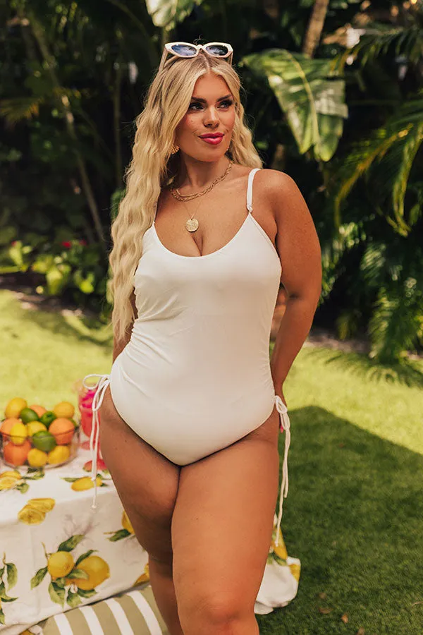 Ride The Tide One Piece Swimsuit in White Curves sold by Impressions product image thumbnail 2