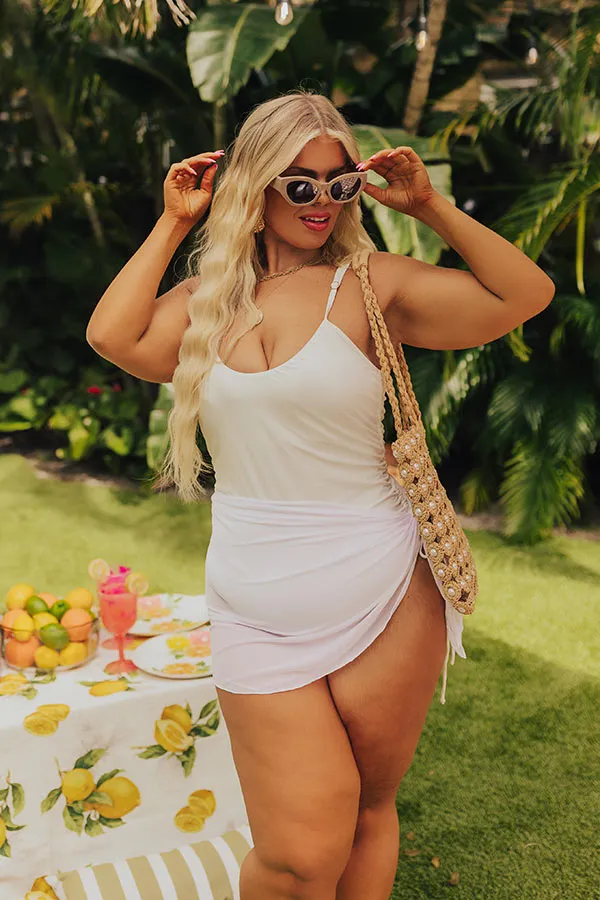 Ride The Tide One Piece Swimsuit in White Curves sold by Impressions product image thumbnail 4