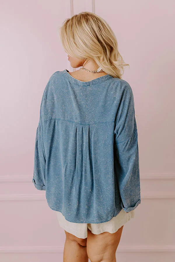 Casual Brunch Mineral Wash Shift Top Curves sold by Impressions product image thumbnail 4