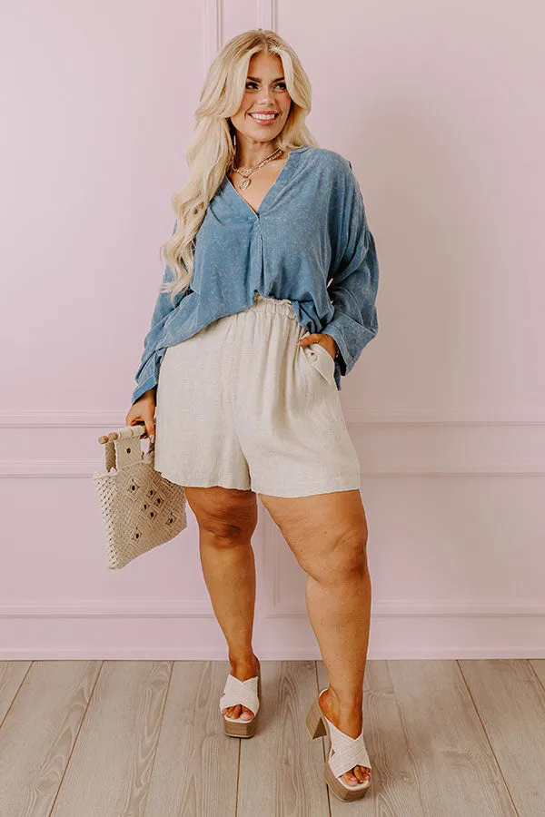 Casual Brunch Mineral Wash Shift Top Curves sold by Impressions product image thumbnail 2