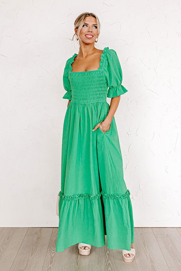Sophisticated Stroll Smocked Maxi Dress sold by Impressions product image thumbnail 4