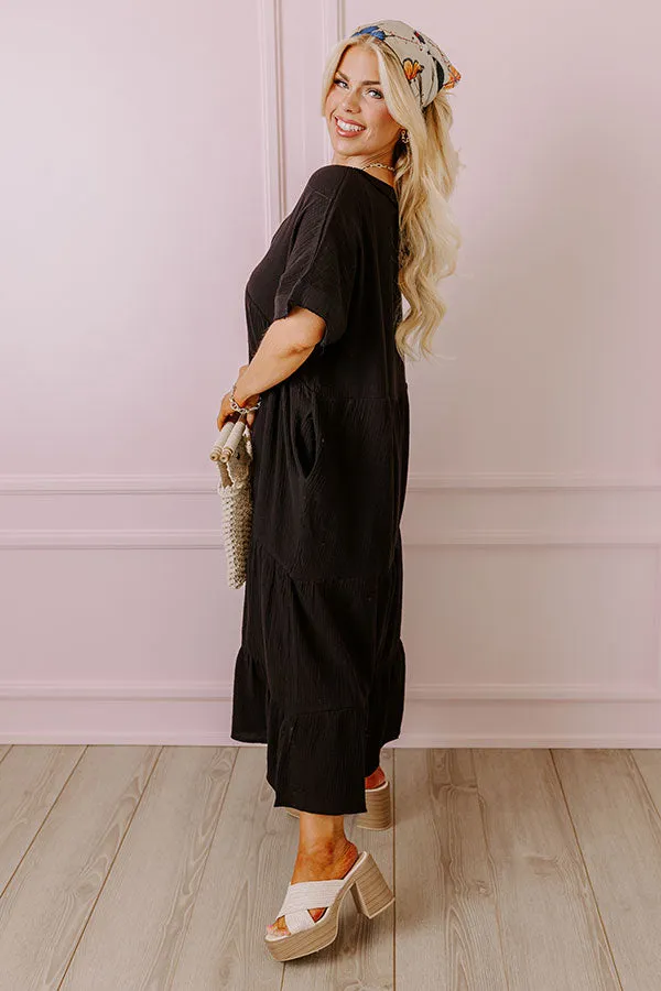 Keeping It Simple Midi in Black Curves sold by Impressions product image thumbnail 2