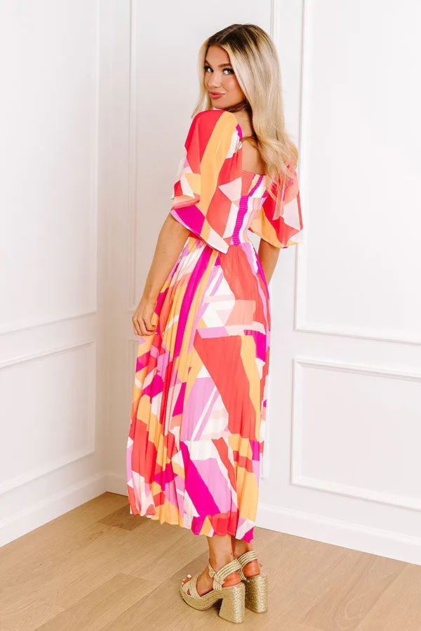 Sunshine and Sorbet Pleated Midi sold by Impressions product image thumbnail 4