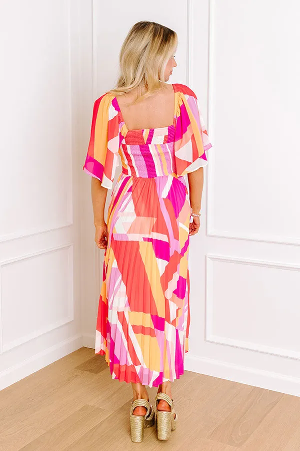 Sunshine and Sorbet Pleated Midi sold by Impressions product image thumbnail 5