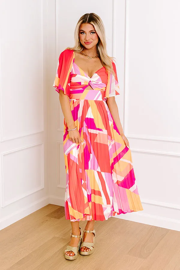 Sunshine and Sorbet Pleated Midi sold by Impressions product image thumbnail 3