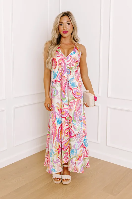 Sao Miguel Island Stroll Satin Midi sold by Impressions