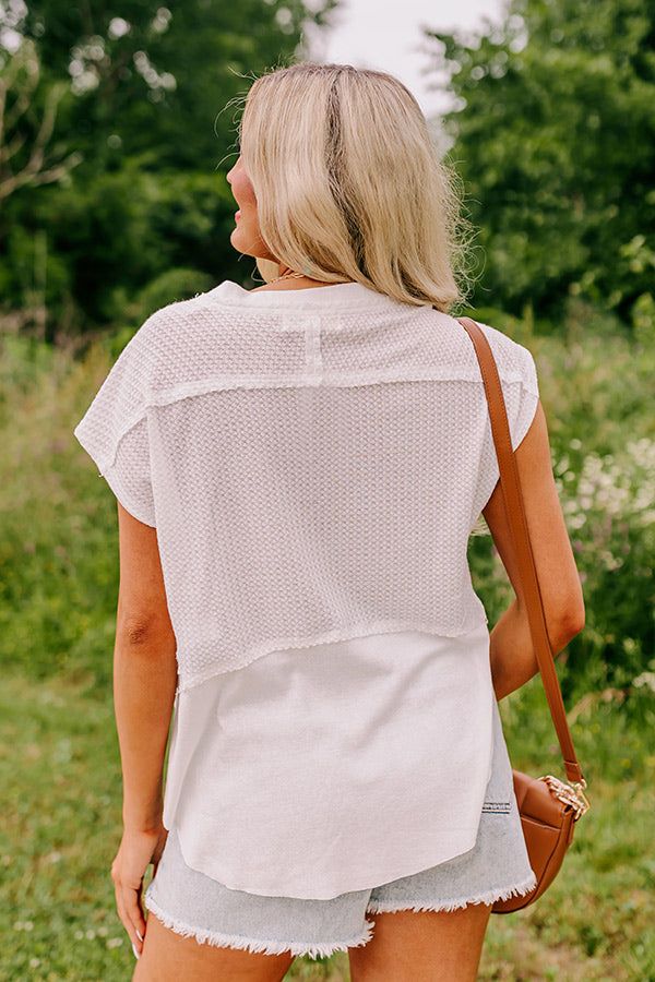 Comfort Show Waffle Knit Top sold by Impressions product image thumbnail 3