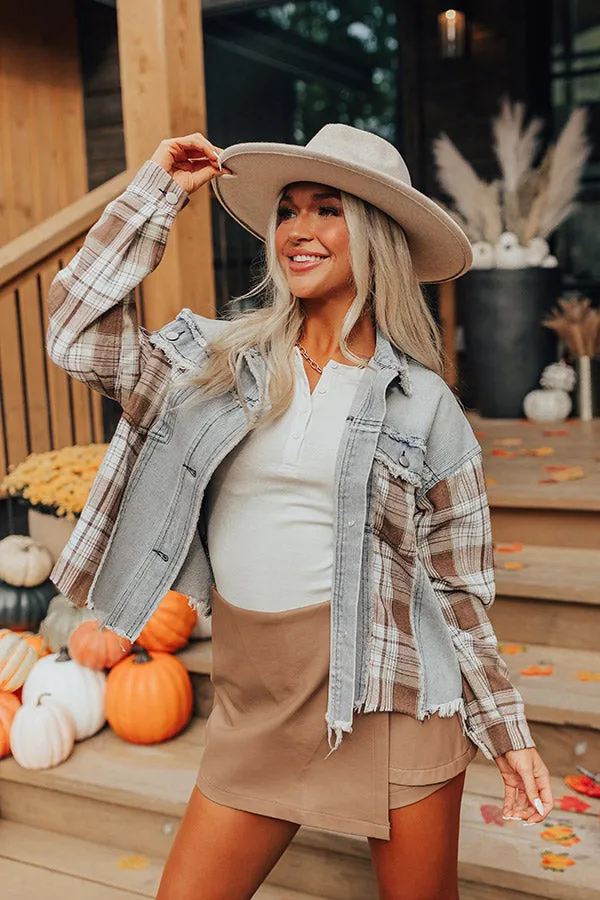 Fall Latte Denim Jacket sold by Impressions product image thumbnail 5