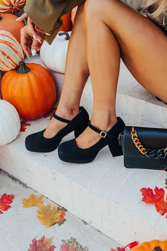 The Alaia Nubuck Heel In Black sold by Impressions