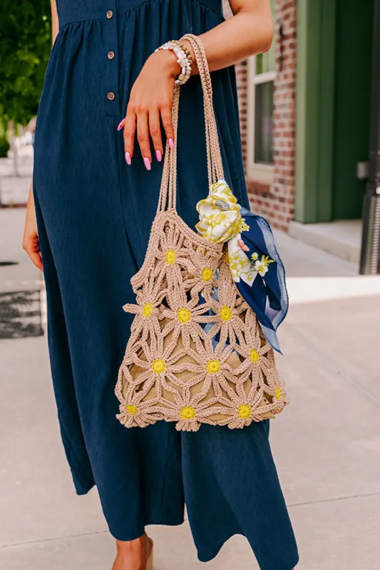 Sunflower Fields Woven Tote sold by Impressions