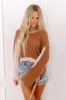 Crisp Fall Lace Up Shift Top sold by Impressions