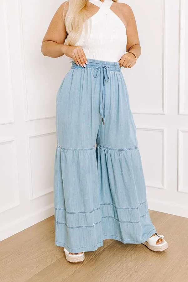 The Elizabeth High Waist Chambray Pants Curves sold by Impressions product image thumbnail 2