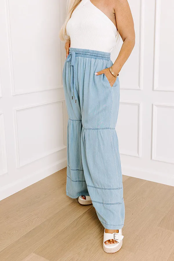 The Elizabeth High Waist Chambray Pants Curves sold by Impressions product image thumbnail 3