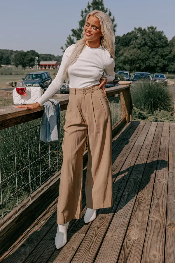 The Donatella High Waist Trousers In Khaki sold by Impressions