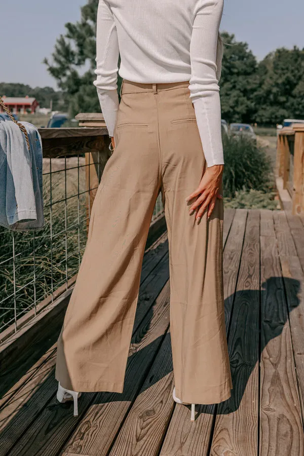 The Donatella High Waist Trousers In Khaki sold by Impressions product image thumbnail 5