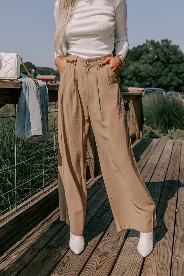 The Donatella High Waist Trousers In Khaki sold by Impressions product image thumbnail 2