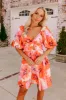 Honolulu Date Night Floral Mini Dress sold by Impressions