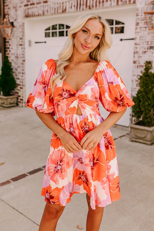 Honolulu Date Night Floral Mini Dress sold by Impressions