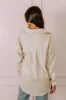 Elite Elegance Satin Button Up In Cream sold by Impressions