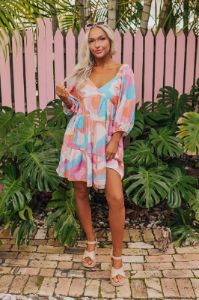 Summer Serenade Babydoll Mini Dress sold by Impressions