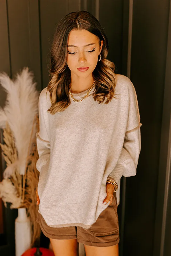 Crisp Breeze Knit Sweater in Oatmeal sold by Impressions product image thumbnail 5