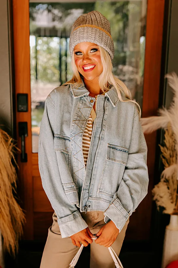 Street Style Denim Jacket in Light Wash sold by Impressions product image thumbnail 4