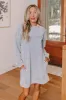 Trailside Mimosas Mineral Wash Mini Dress in Blue sold by Impressions