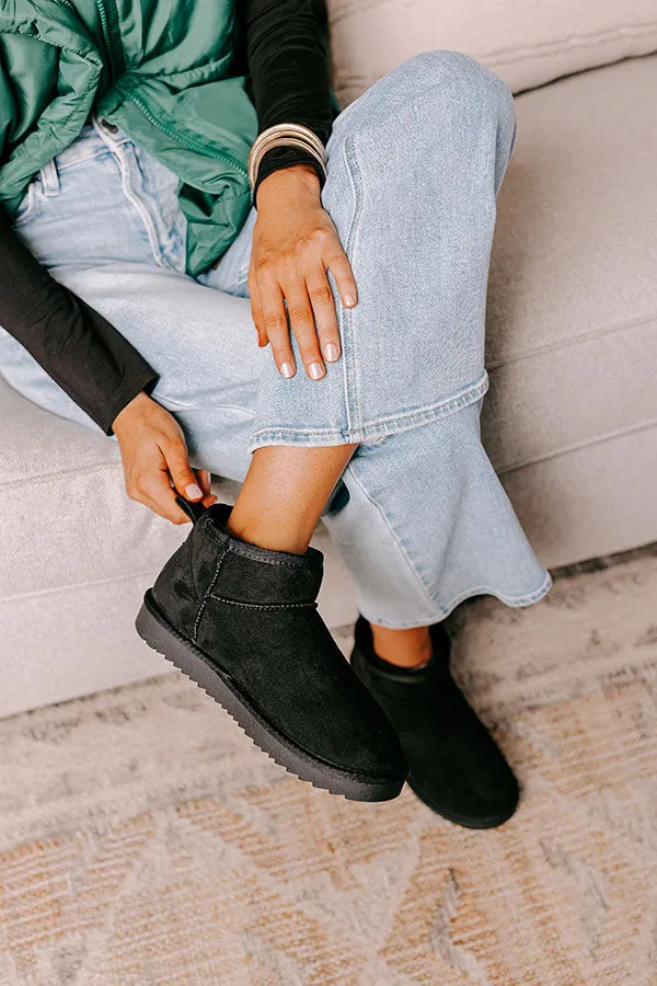 Away To The Alps Faux Suede Bootie in Black sold by Impressions product image thumbnail 4