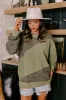 Cabin In The Mountains Oversized Knit Sweater in Olive sold by Impressions