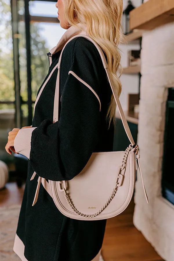 Uptown Allure Faux Leather Crossbody In Oatmeal sold by Impressions