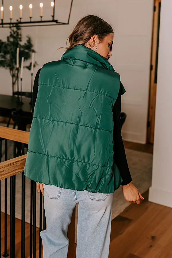 Creekside Cabin Puffer Vest in Hunter Green sold by Impressions product image thumbnail 4