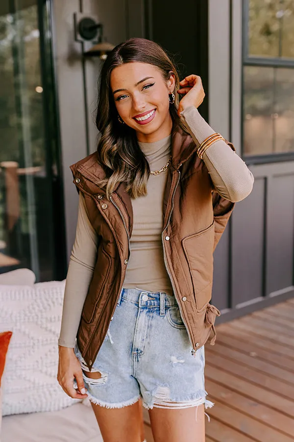 Scenic Hike Quilted Vest in Chocolate sold by Impressions product image thumbnail 4