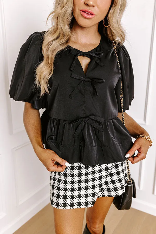 Meant For Martinis Peplum Top in Black sold by Impressions product image thumbnail 3
