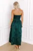 Night At The Gala Jacquard Midi in Dark Hunter Green sold by Impressions