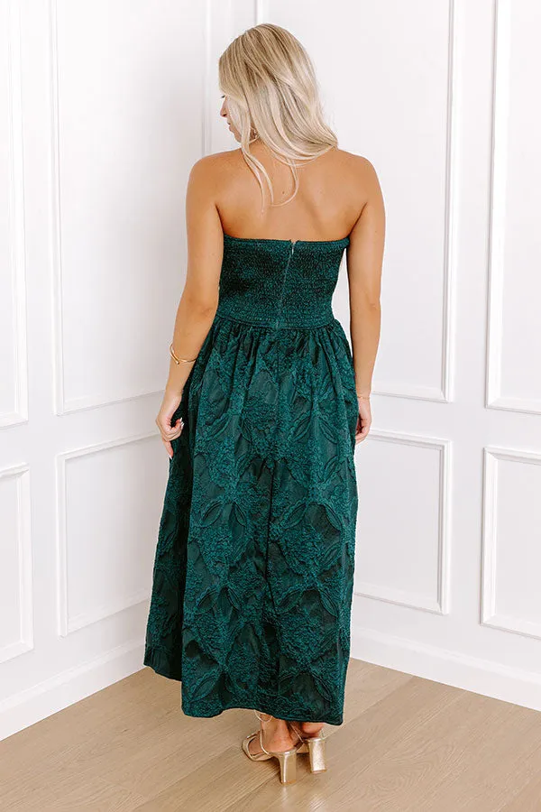 Night At The Gala Jacquard Midi in Dark Hunter Green sold by Impressions product image thumbnail 5